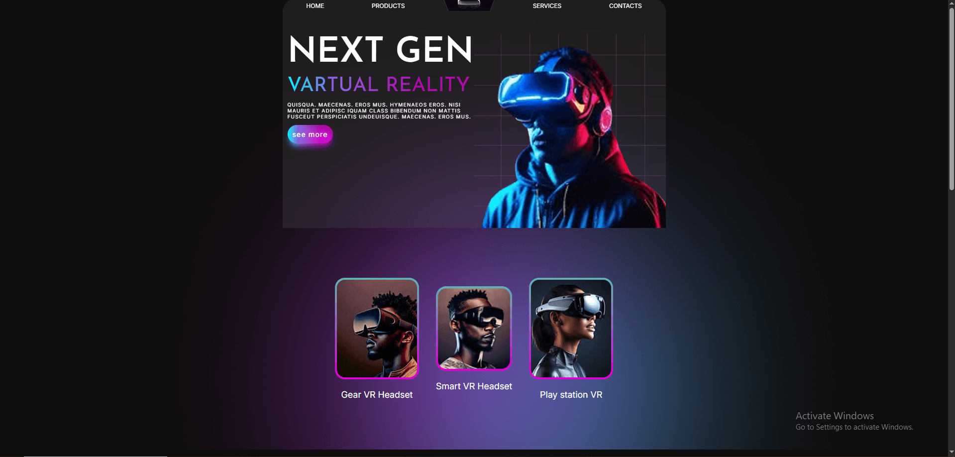 NFT project screenshot
